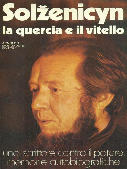 La quercia e il vitello - Aleksandr Solzenicyn - copertina