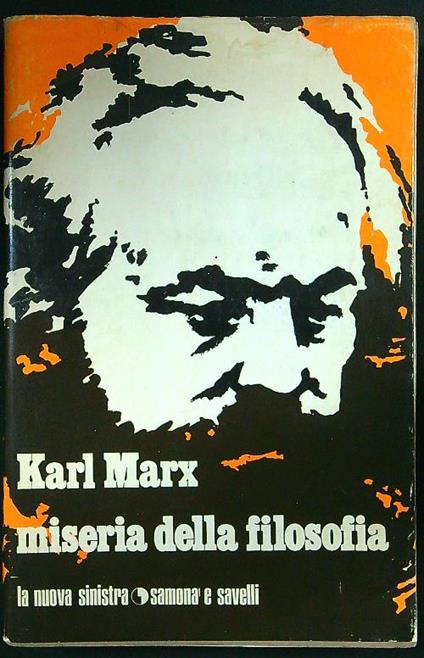 Miseria della filosofia - Karl Marx - copertina