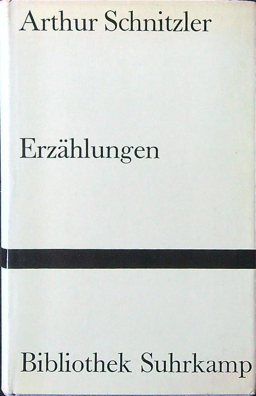 Erzahlungen - Arthur Schnitzler - copertina