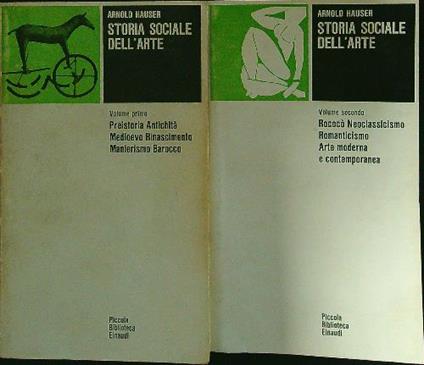 Storia sociale dell'arte 2 vv - Arnold Hauser - Libro Usato - Einaudi - Piccola  Biblioteca Einaudi