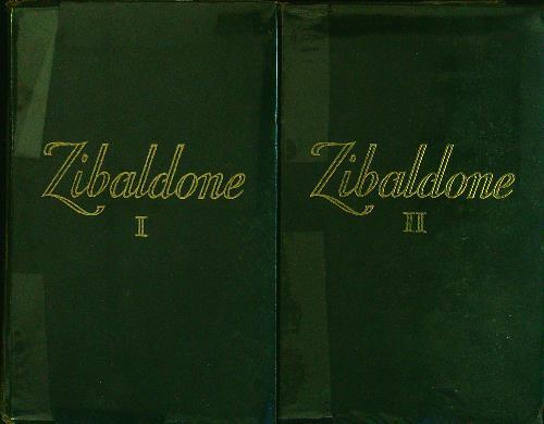 Zibaldone. 2 Volumi - Giacono Leopardi - copertina