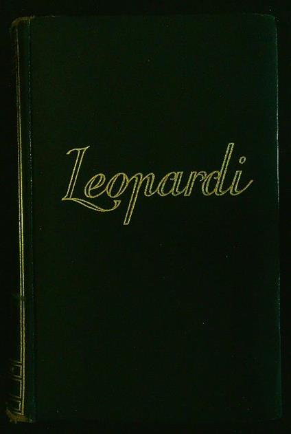 Lettere - Giacomo Leopardi - copertina