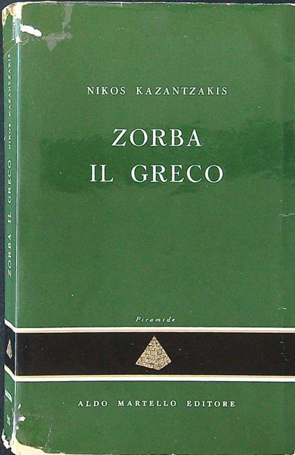 Zorba il greco - Nikos Kazantzakis - copertina