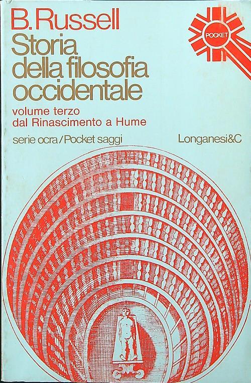 Storia della filosofia occidentale vol. 3 - B. Russell - copertina