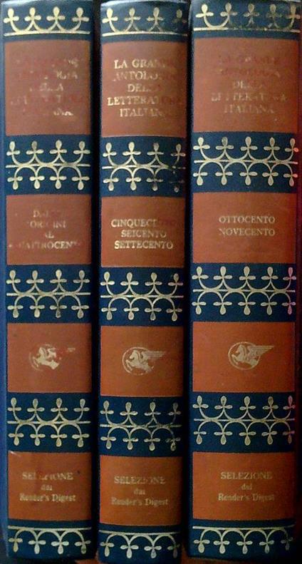 La grande antologia della letteratura italiana. 3 Volumi - Ferdinando Giannessi - copertina