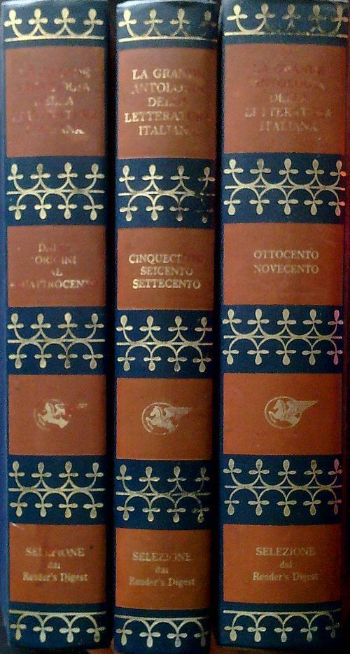 La grande antologia della letteratura italiana. 3 Volumi - Ferdinando Giannessi - copertina