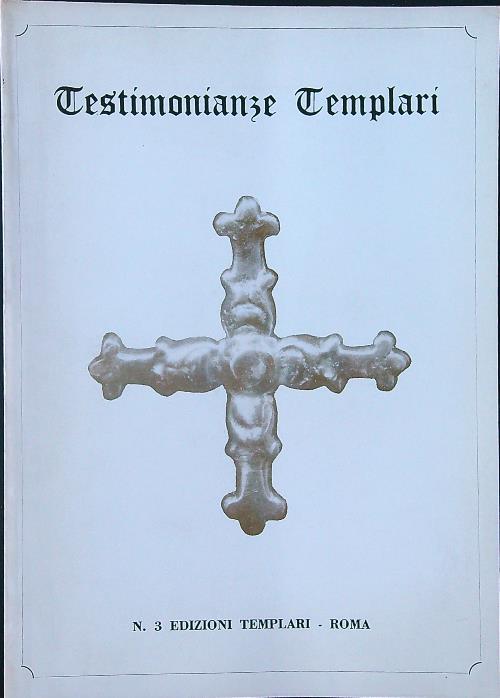 Testimonianze templari n. 3 - copertina