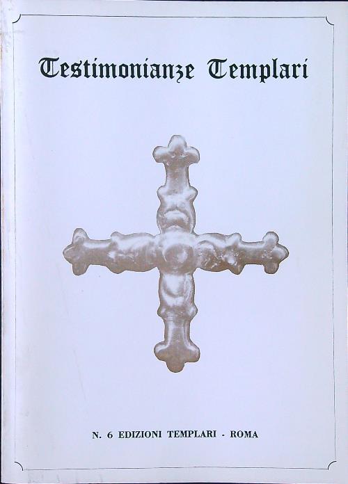 Testimonianze templari n. 6 - copertina