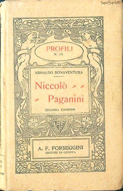 Niccolò Paganini - Arnaldo Bonaventura - copertina