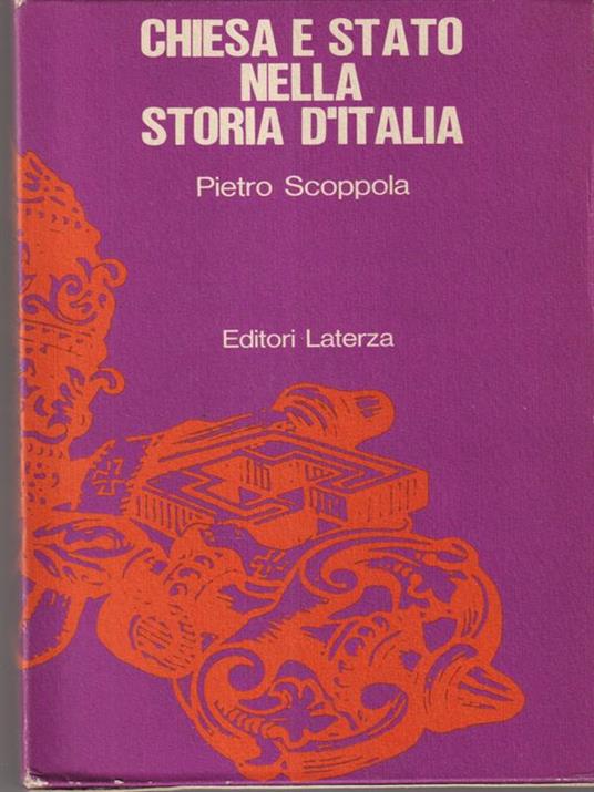 Chiesa e stato nella storia d'Italia - Pietro Scoppola - copertina