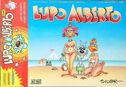 Lupo Alberto n. 62/agosto 1990 - Silver - copertina