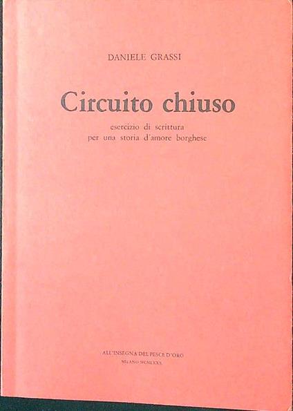 Circuito chiuso - Daniele Grassi - copertina