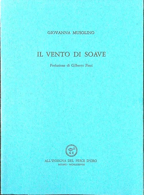 Il vento di Soave - Giovanna Musolino - copertina