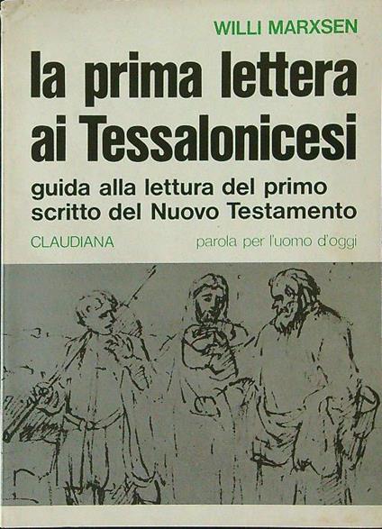 La  prima lettera ai Tessalonicesi - Willi Marxsen - copertina