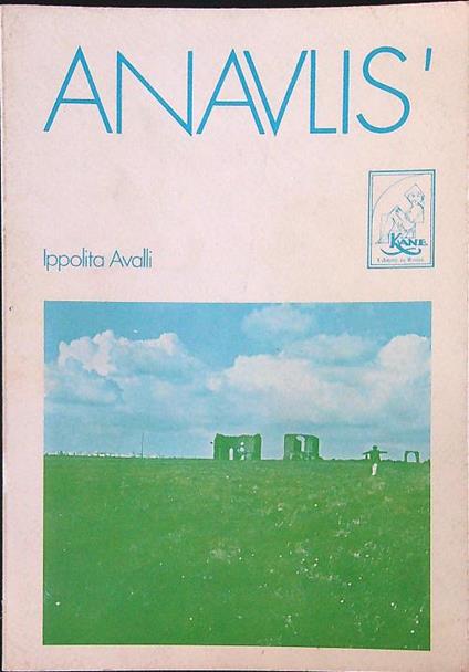 Anavlis' - Ippolita Avalli - copertina