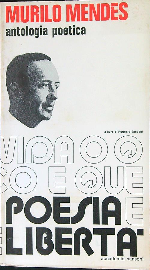 Antologia poetica Poesia e libertà - Murilo Mendes - copertina