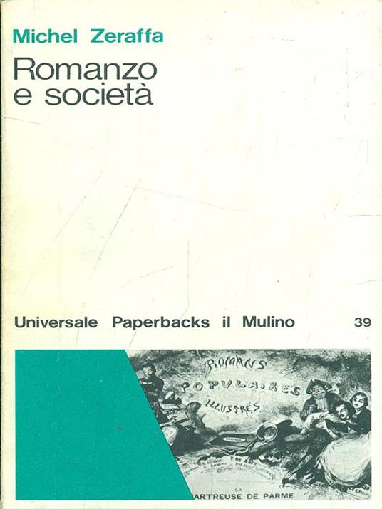 Romanzo e società - Michel Zeraffa - copertina