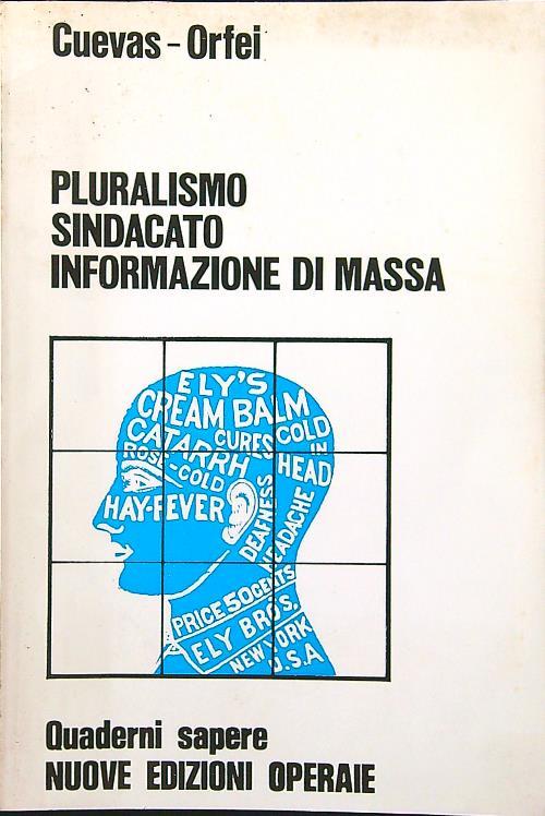 Pluralismo, sindacato, informazione di massa - Cuevas - copertina
