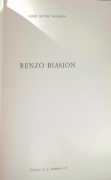 Renzo Biason - Gian Alvise Salamon - copertina