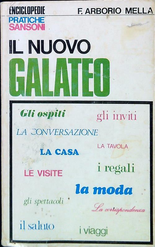 Il nuovo galateo - Frichi Arborio Mella - copertina