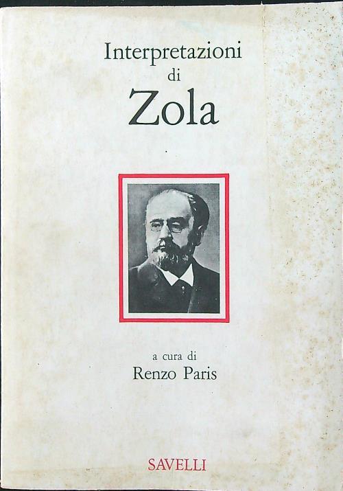 Interpretazioni di Zola - Renzo Paris - copertina