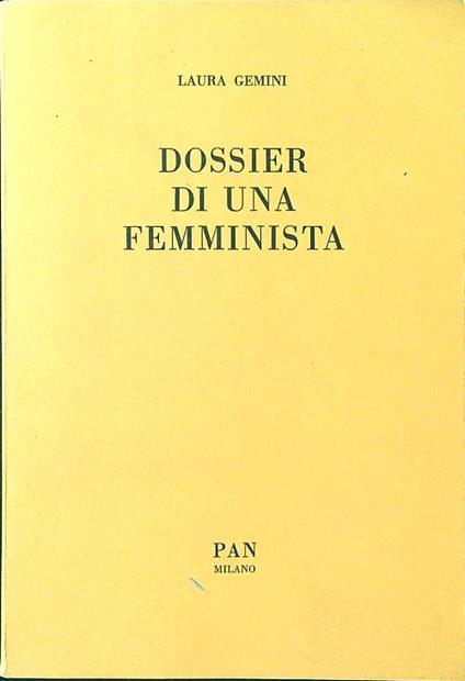 Dossier di una femminista - Laura Gemini - copertina