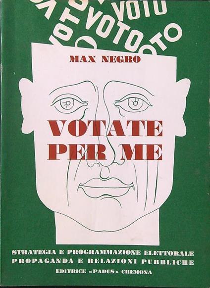 Votate per me - Max Negro - copertina