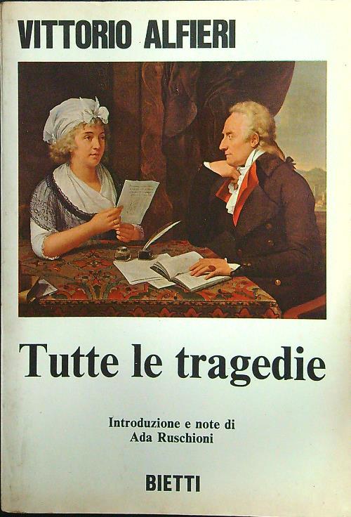 Tutte le tragedie - Alfieri - copertina