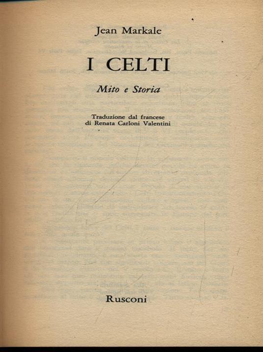 I Celti - Jean Markale - copertina