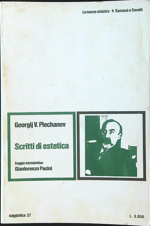 Scritti di estetica - Georgij V. Plechanov - copertina