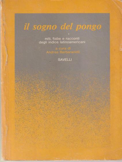 Il sogno del pongo - Andrea Barbaranelli - copertina