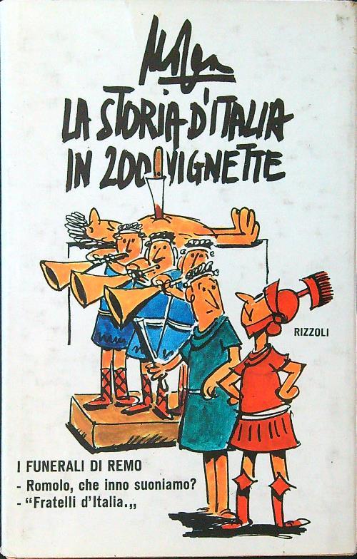 La storia d'Italia in 200 vignette - Giovanni Mosca - copertina