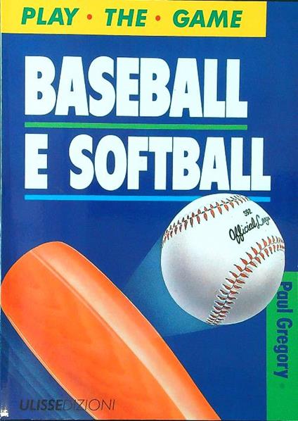 Baseball e softball - Paul Gregory - copertina