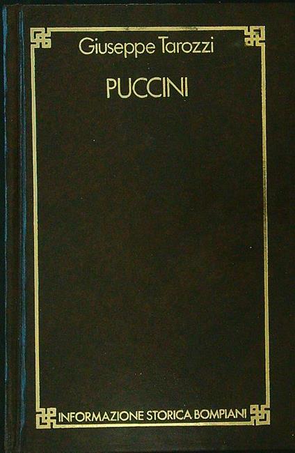 Puccini - Giuseppe Tarozzi - copertina