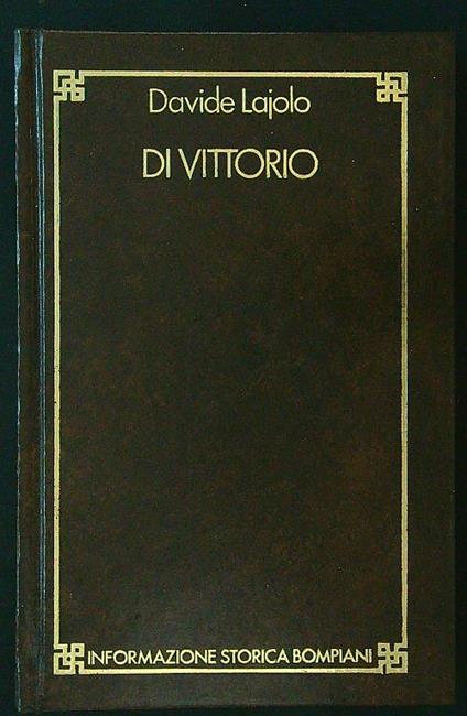 Di Vittorio - Davide Lajolo - copertina