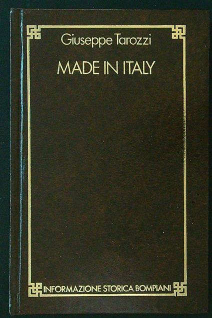 Made in Italy. Storia della mafia in America - Giuseppe Tarozzi - copertina