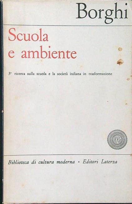 Scuola e ambiente - Lamberto Borghi - copertina