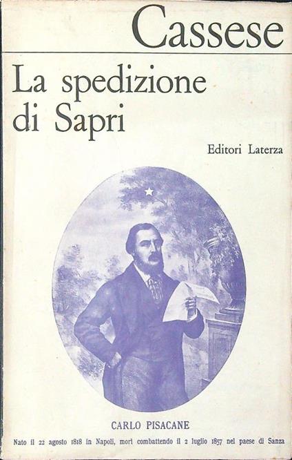 La spedizione di Sapri - Leopoldo Cassese - copertina