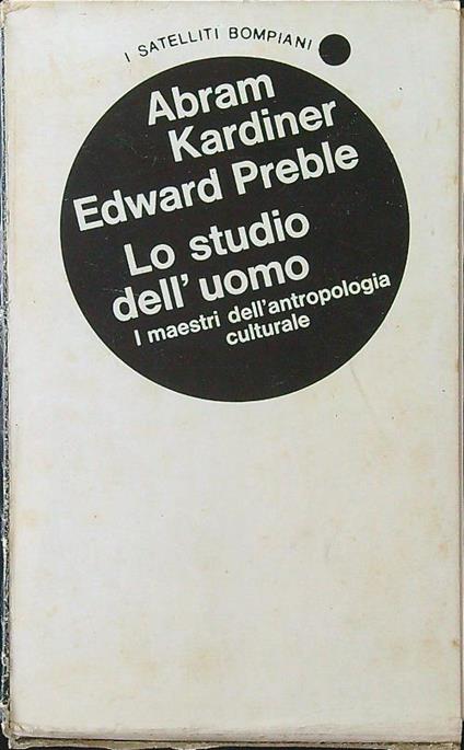 Lo studio dell'uomo 3 vv. - Kardiner - copertina