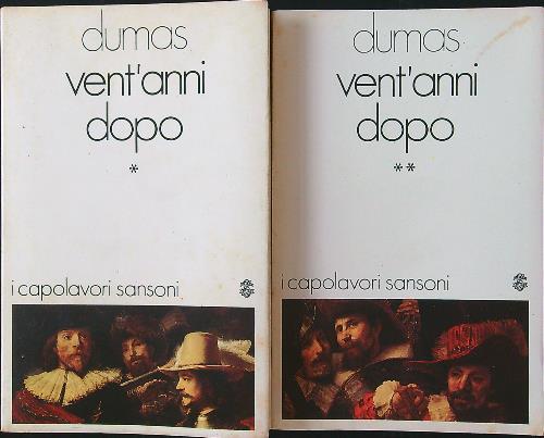 Vent'anni dopo 2 vv. - A. Dumas - copertina