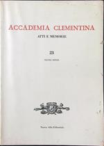 Accademia Clementina 23. Atti e memorie