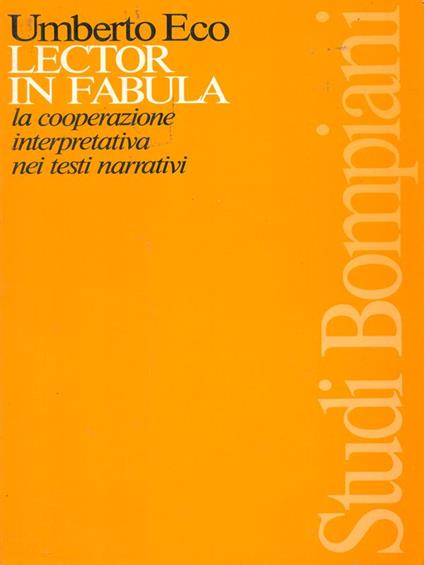 Lector in fabula - Umberto Eco - copertina