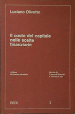 Il costo del capitale nelle scelte finanziarie