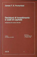 Decisioni di investimento e costi di capitale