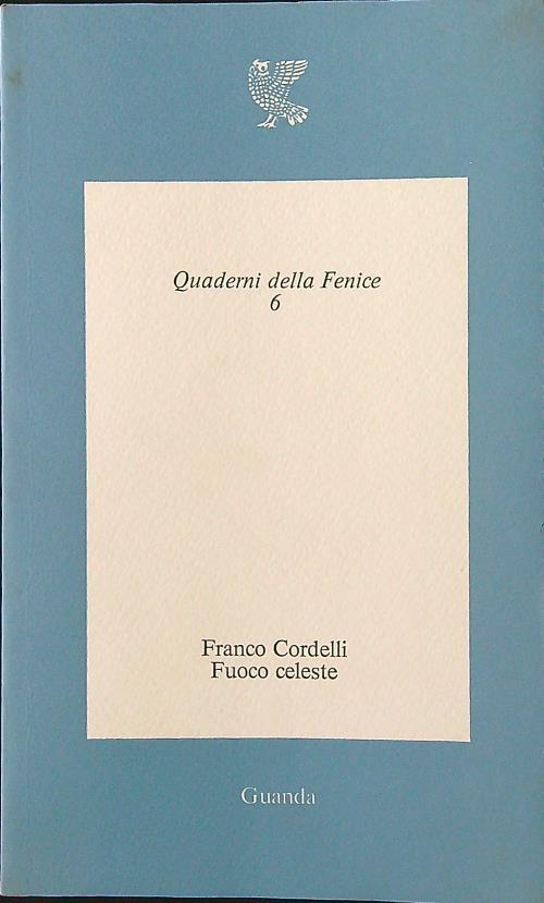 Fuoco celeste - Franco Cordelli - copertina