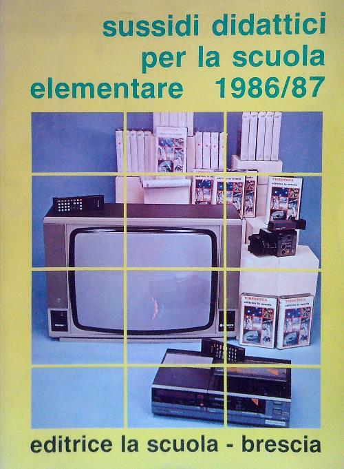 Sussidi didattici per la scuola elementare 1986/87 - copertina