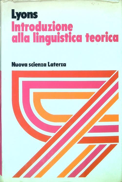 Introduzione alla linguistica teorica - John Lyons - copertina