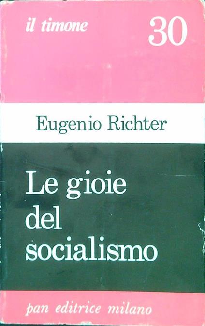 Le gioie del socialismo - Eugenio Richter - copertina