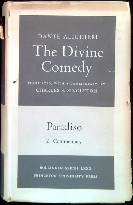 The Divine Comedy - Paradiso 2. Commentary - Dante Alighieri - copertina