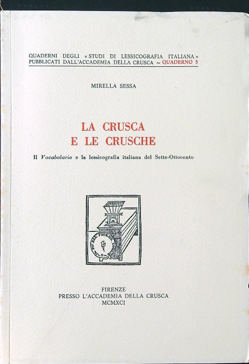 La Crusca e le Crusche - Mirella Sessa - copertina